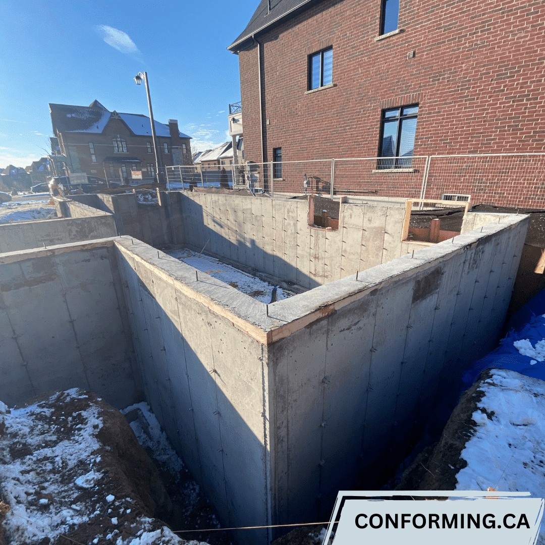 concrete foundation wall